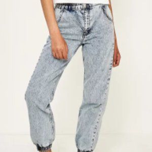 Urban Outfitters BDG Acid Wash High Waist Denim Joggers
